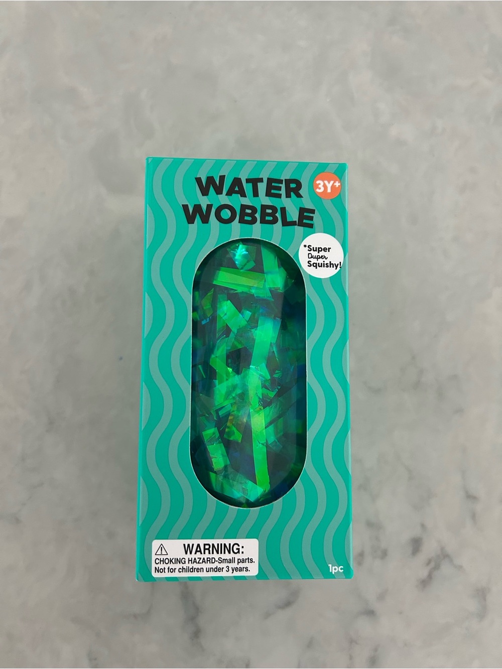 Water Wobble Squishy Toy - Green Iridescent